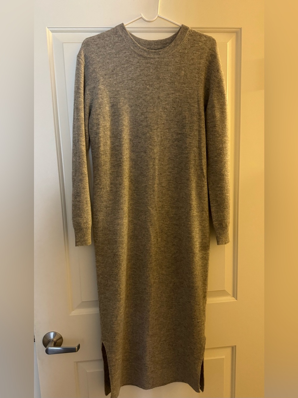 Naadam cashmere/wool gray sweater dress
